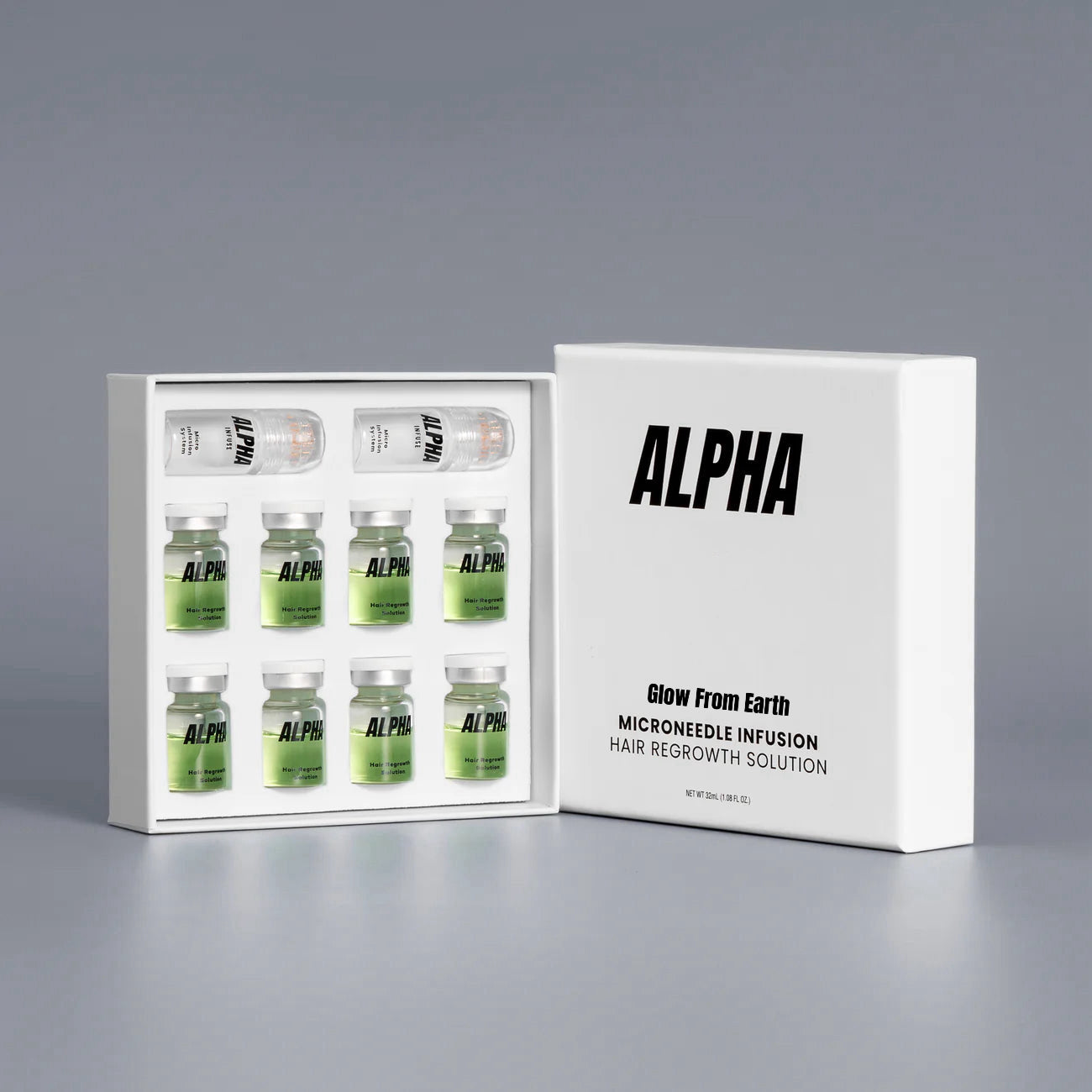 Glow From Earth's 'Alpha' Hair Regrowth System